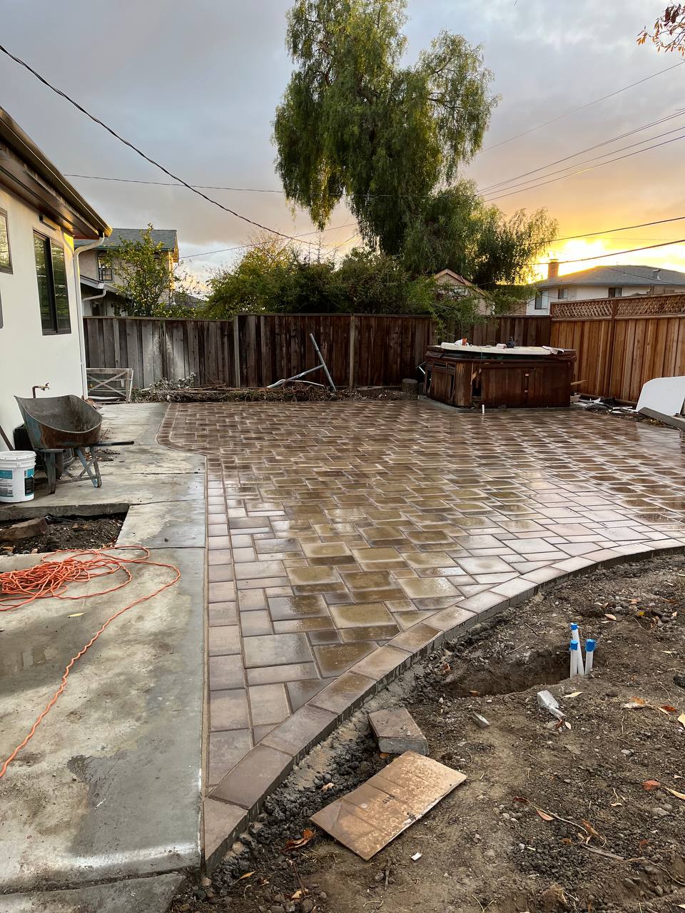 Backyard Paver Patio Projects — Completed