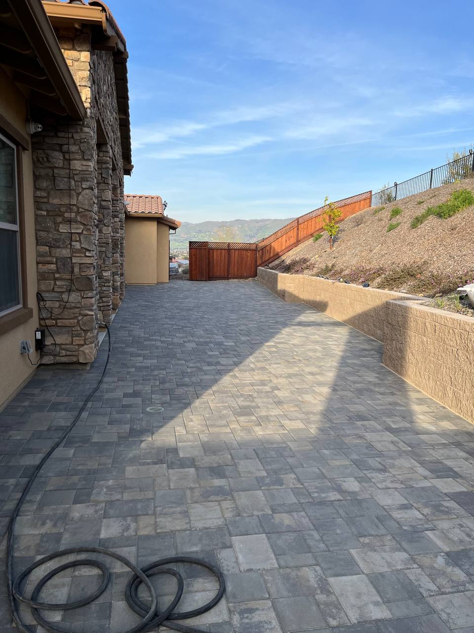 Side-Yard Paver Installations — Completed