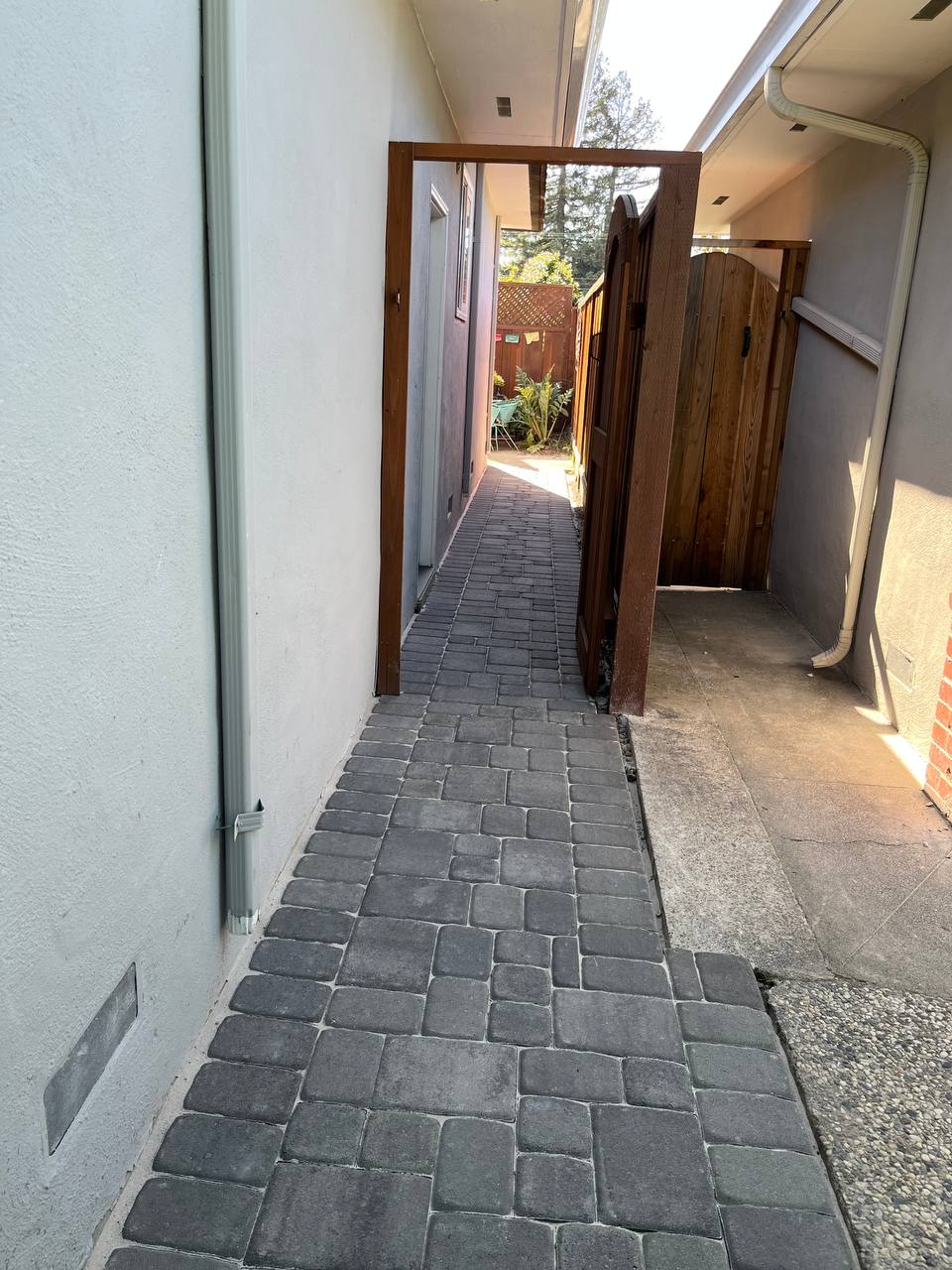 Side-Yard Paver Installations — Completed